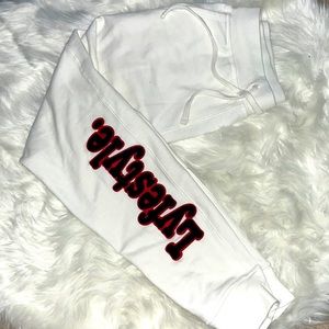 Black/Red Print Lyfestyle Joggers